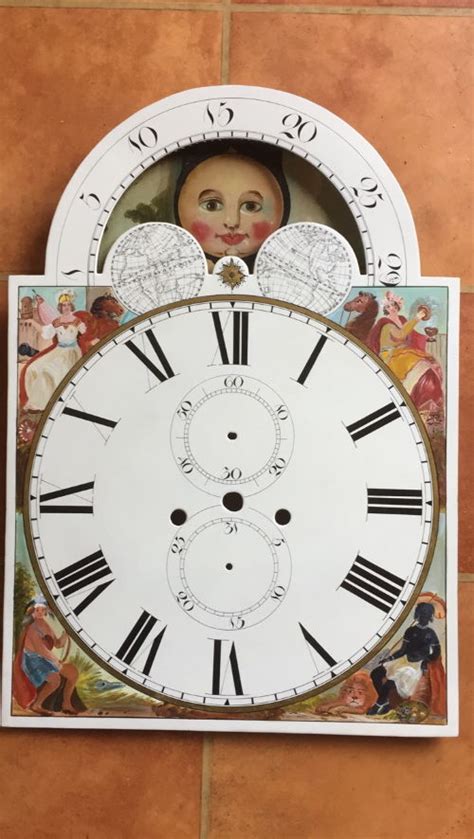 Antique Grandfather Clock Face Restoration - muktibox.com