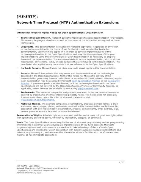 ANTP: Authenticated NTP Implementation Specification - Microsoft Research