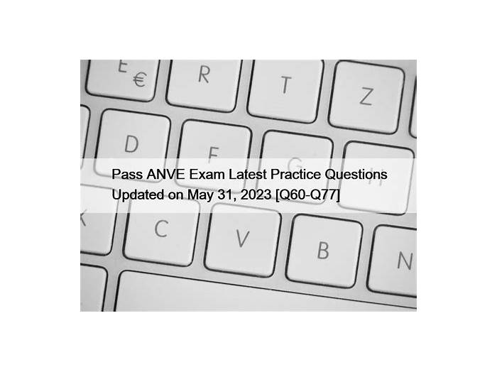 Exam ANVE Study Solutions