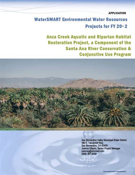 Anza Creek Aquatic and Riparian Habitat Restoration Project, a ... - raincitystudios.com