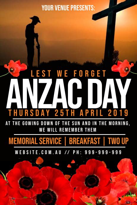 ANZAC Day Matins Service Flyer