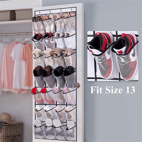 AOODA 28 Mesh Large Pockets Over The Door Shoe Organizer