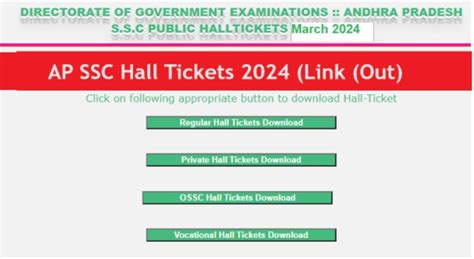 AP Board 10th Hall Ticket 2024 Link-SSC Hall Tickets Download …