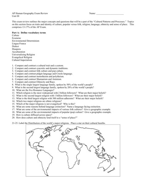 AP Human Geo EXAM REVIEW; CH. 3 Migration YouTube