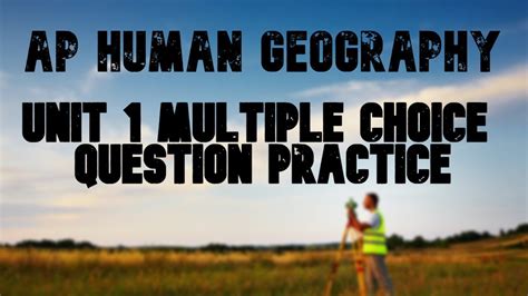 AP Human Geography Practice MCQ MCQTUBE