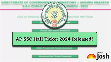 AP SSC hall ticket 2024 released at bse.ap.gov.in; download here