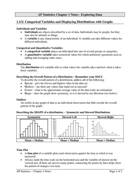 AP Statistics Chapter 1