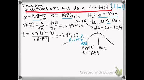 AP Stats Chapter 23 example 2 YouTube