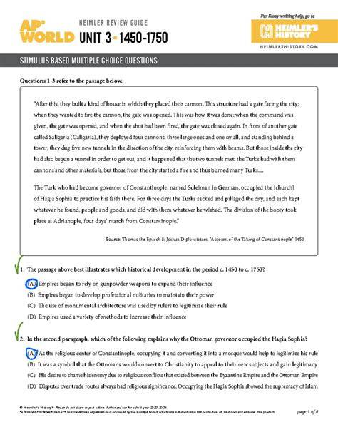 AP World History Unit 2 MCQ Flashcards | Quizlet - raincitystudios.com