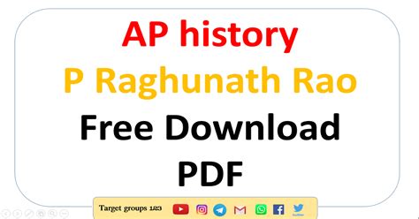 AP history P Raghunath Rao Free Download PDF