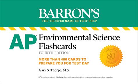 Read Ap Environmental Science Flash Cards By Gary S Thorpe Ms