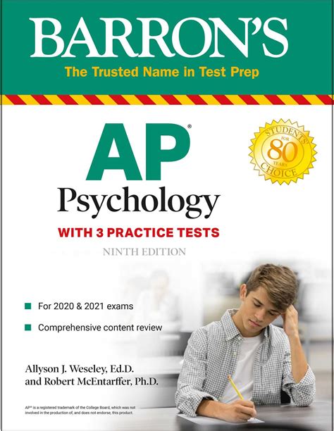 Read Ap Psychology With 3 Practice Tests By Allyson J Weseley Edd