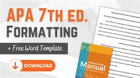 APA 7 Formatting StepByStep Guide + Free Template Grad Coach