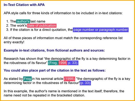 APA in Text Citation