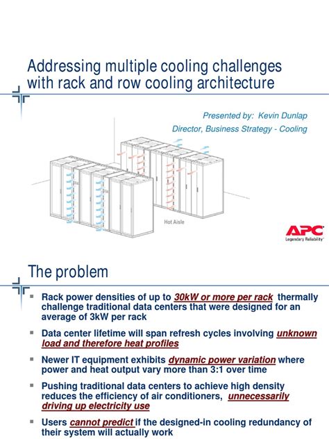 APC Multiple Cooling Issues With Rack InRow Solutions