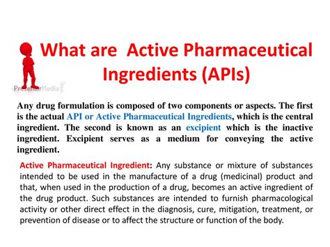 API Active Pharmaceutical Ingredient Definition