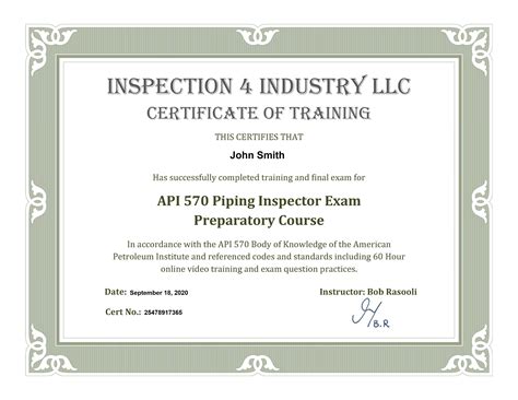 API-570 Trainingsunterlagen