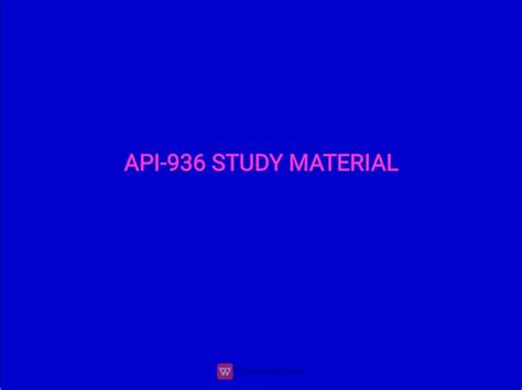 API-936 Examengine