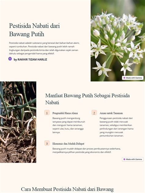 Aplikasi Pestisida Nabati Bawang putih ( Allium sativumL) Untuk ... - raincitystudios.com