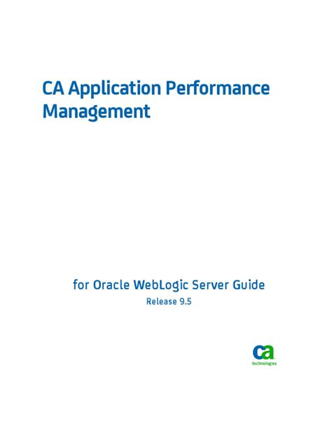 APM 9 5 APM for Oracle WebLogic Server Guide