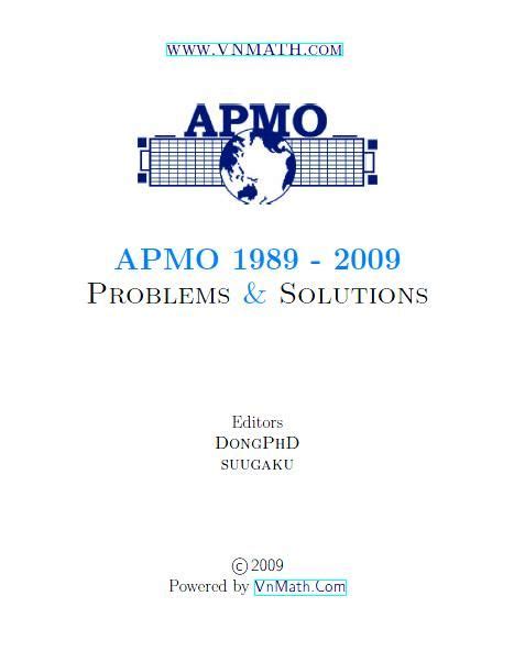 APMO 28 2016 Solutions