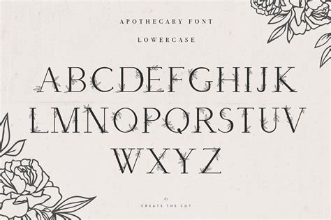 Apothecary Display Font | Free monogram fonts, Floral font, Botanical ... - muktibox.com