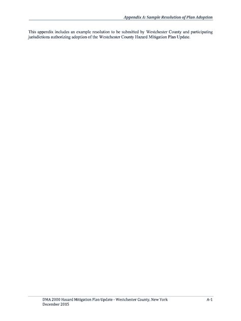 APPENDIX A SAMPLE HAZARD MITIGATION PLAN Doc Template pdfFiller
