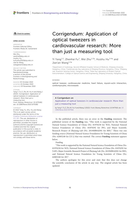 Application of optical tweezers in cardiovascular research: More than ... - wintechmobiles.com