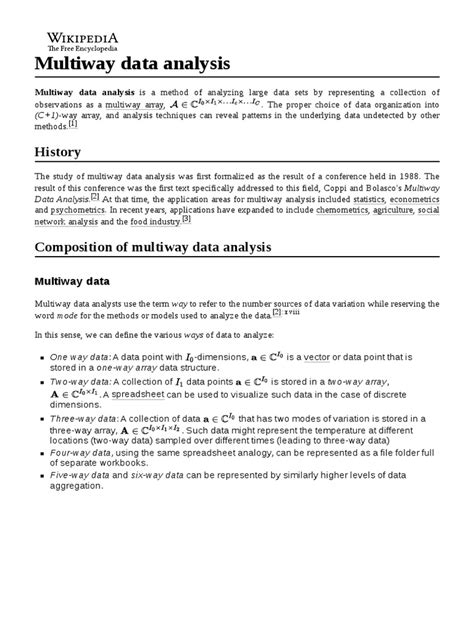 Applied Multiway Data Analysis - Wiley Online Library - wintechmobiles.com