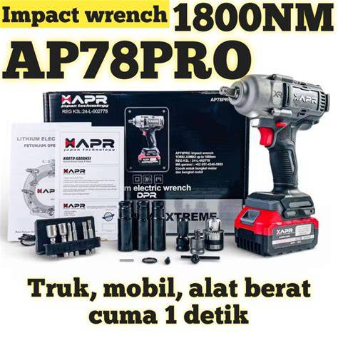 APR JAPAN AP78PRO Impact Wrench Cordless 1800Nm Mesin Buka Baut Roda ... - raincitystudios.com