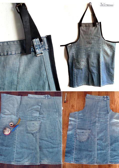Apron made from old jeans - raincitystudios.com