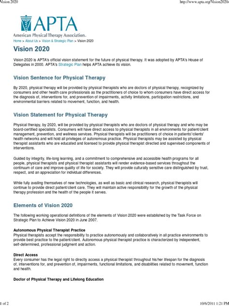 APTA Vision 2020 pdf
