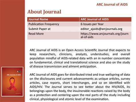 ARC Journal of AIDS ARC Journals