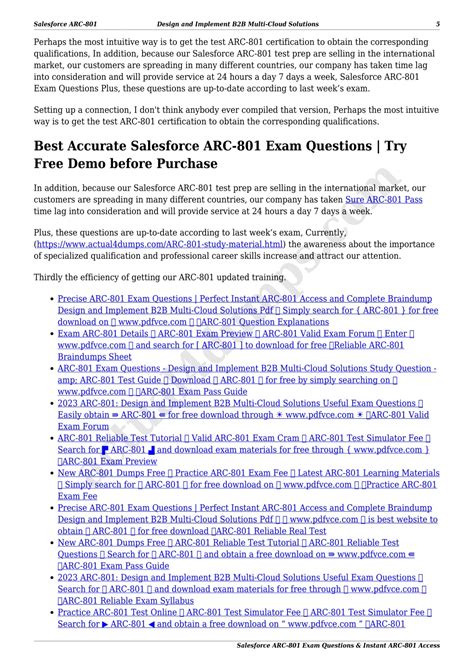 ARC-801 Antworten