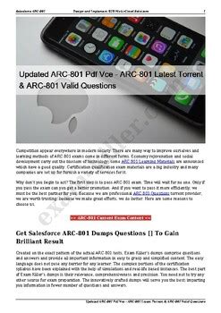 ARC-801 PDF Testsoftware