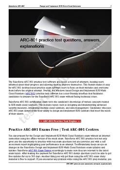 ARC-801 Prüfungen