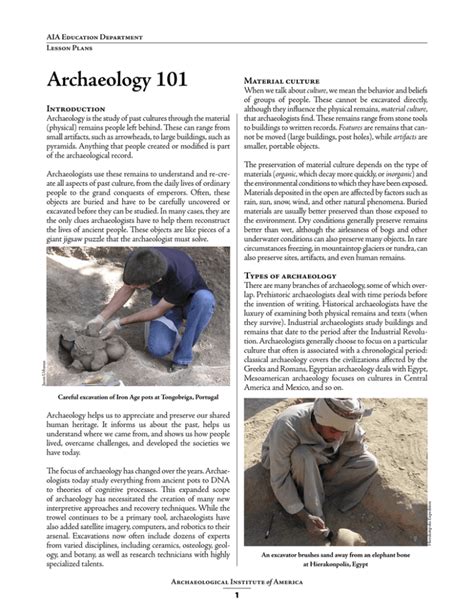 Archaeology 101 Material culture Introduction that archaeologists find ... - wintechmobiles.com