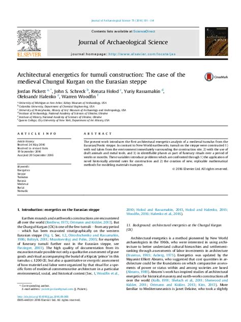 Architectural energetics for tumuli construction: The case of the ... - wintechmobiles.com