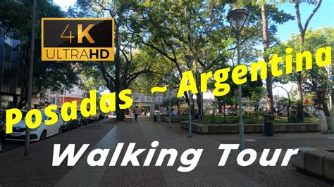 ARGENTINA — Misiones, Posadas, Video Walk 【4K】🇦🇷