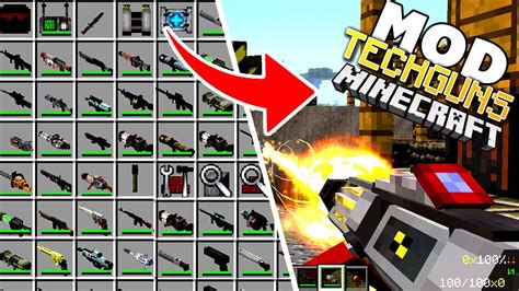 ARMAS REALISTAS NO MINECRAFT! TECH GUNS MOD YouTube