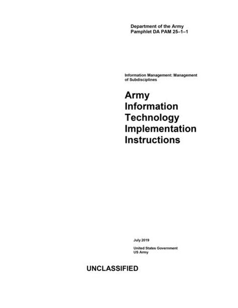 ARMY - DA PAM 25-1-1 - Army Information Technology