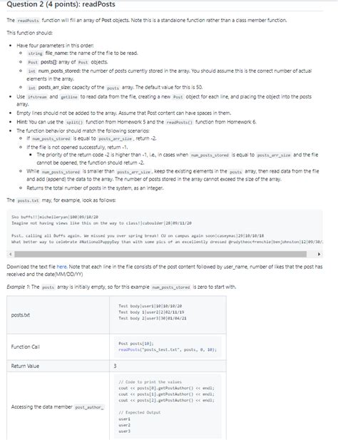 Array Of Posts