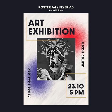 Art Exhibition Poster Template - Minimalist Design - muktibox.com