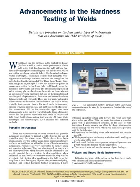 ARTICLE Advancements in the Hardness Testing of Welds 2010