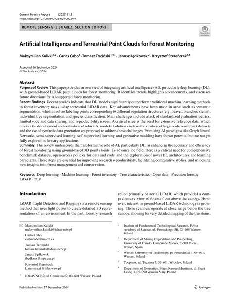 Artificial Intelligence and Terrestrial Point Clouds for … - raincitystudios.com