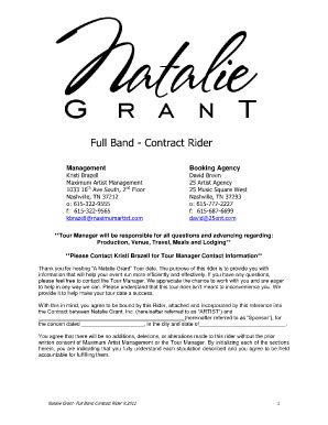 Artist Rider Template - Oh My Ears - muktibox.com