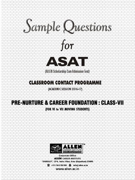 ASAT CLASS VII