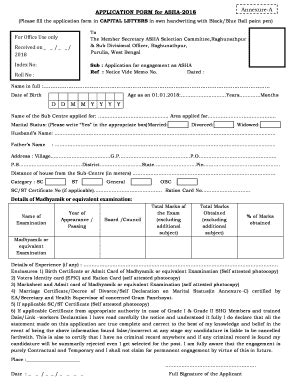 ASHA FORM PDF