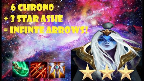 ASHE with 6 CHRONO BUFF!!! NEW OP BUILD!!! PATCH 10.8 BUILD. TFT