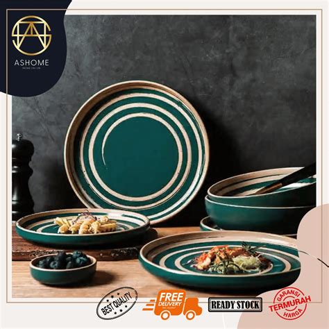 ASHOME Piring Makan & Piring Saji Keramik Japan … - wintechmobiles.com